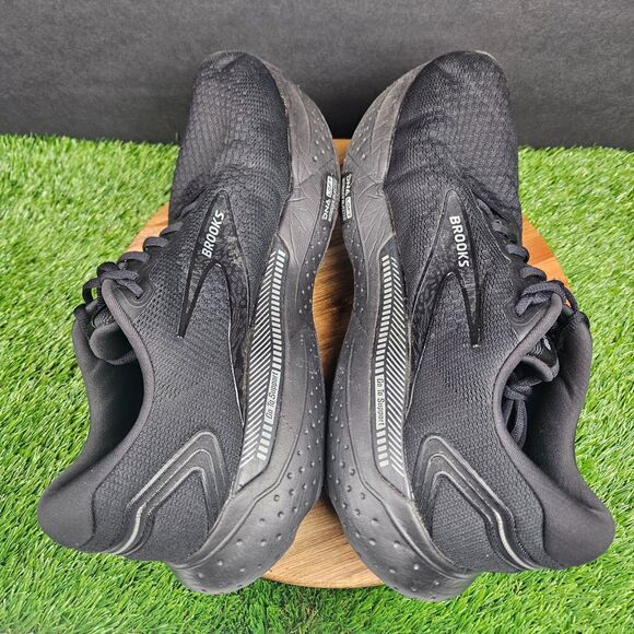 Brooks Glycerin GTS 21 Shoes Mens 12.5 Triple Black Running Sneakers 1104201D020 main image 3